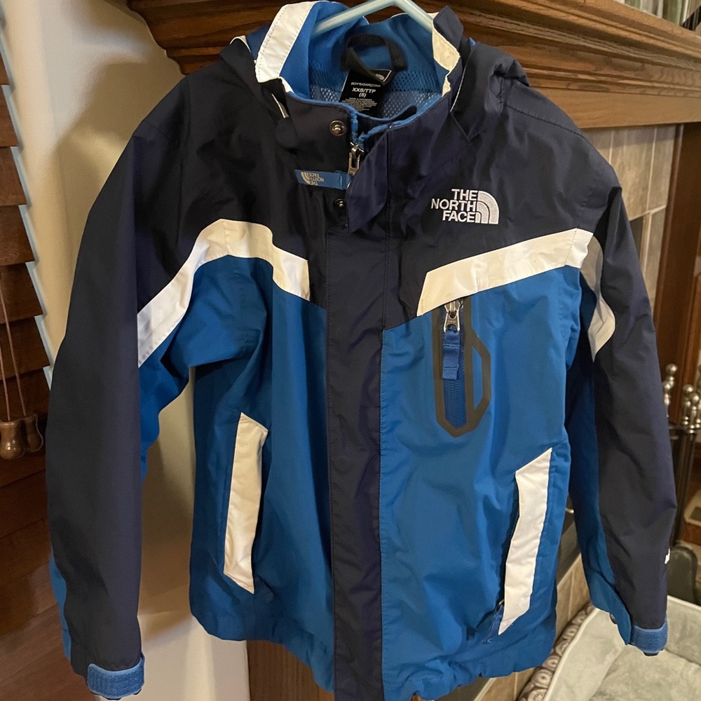 Little boys North Face jacket with hood